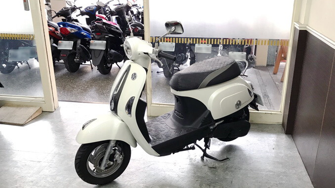 流當機車-光陽KYMCO MANY 110 水鑽版 白色-3